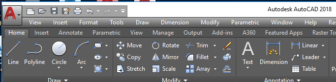 Missing menus in AutoCAD