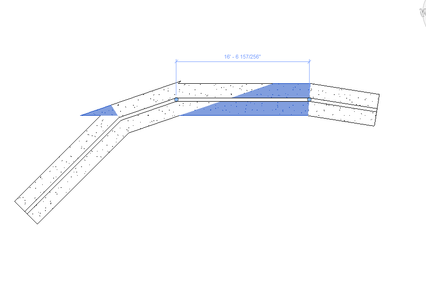 Foundation Wall Footings at shallow angles have incorrect joins in