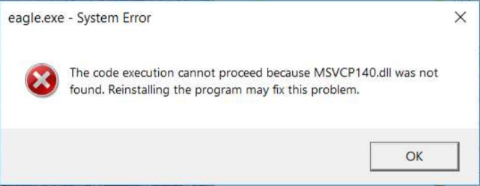 The Code Execution Cannot Proceed Because Msvcp140 Dll Was Not Found While Launching Autodesk Software Autocad Autodesk Knowledge Network