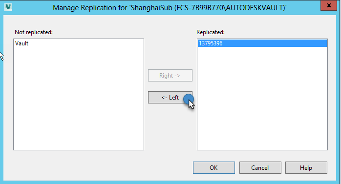 How to unreplicate a Vault database and re-enable it in the ADMS Console