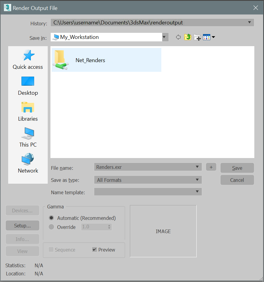 How to assign a file path using the Universal Naming Convention (UNC