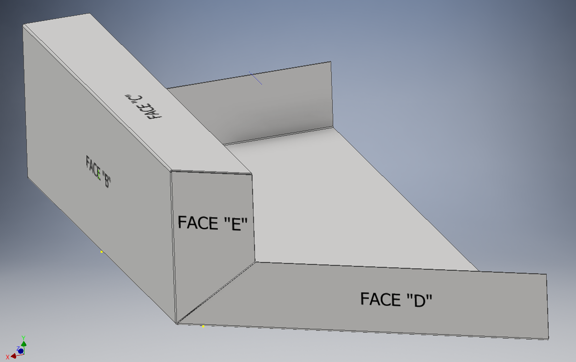 How to create a mitered corner with 3 flanges with different flange