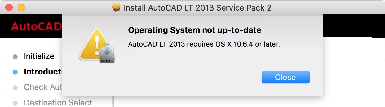 Autocad And Autocad Lt For Mac 13 Will Not Update Or Install On Macos 10 12 Sierra Autocad For Mac Autodesk Knowledge Network