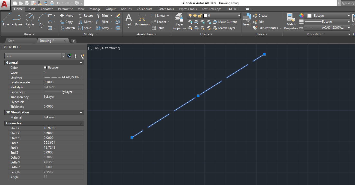 Lines Or Objects Assigned A Dashed Or Other Non continuous Linetype 