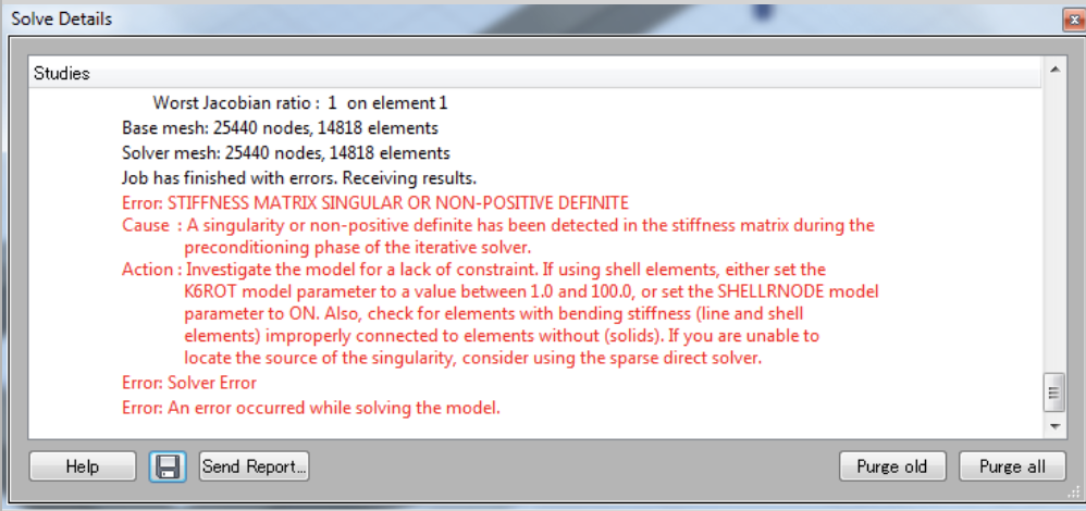 Stiffness Matrix Singular Or Non Positive Definite Message With Analysis Failure In Fusion 360 Simulation Fusion 360 Autodesk Knowledge Network