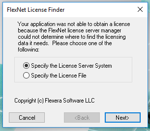 Licensing error -3 (Your license for this product has expired)