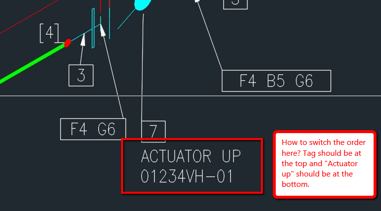 How to change the annotation order of an operator in an isometric ...