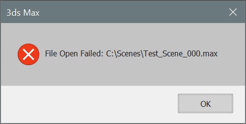 Open failed.