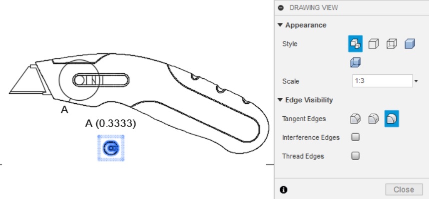 Custom Scale Of A Detail View In A Fusion 360 Drawing Displayed Incorrectly Fusion 360 Autodesk Knowledge Network