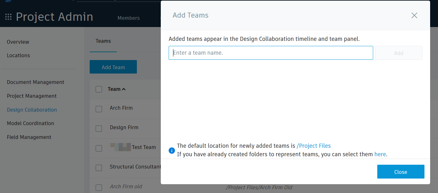 Using existing BIM 360 Document Management folders to create Design