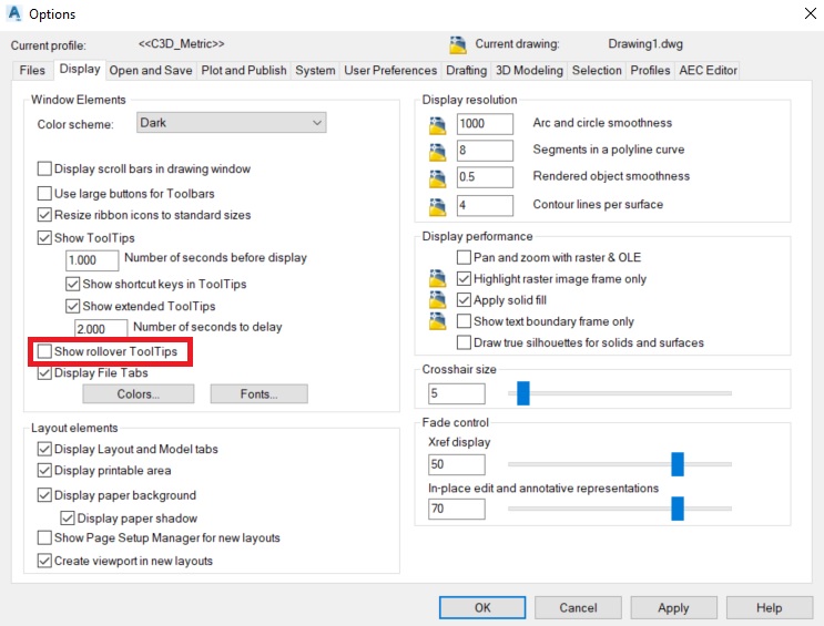 Zooming in and out in an active viewport causes Civil 3D to freeze