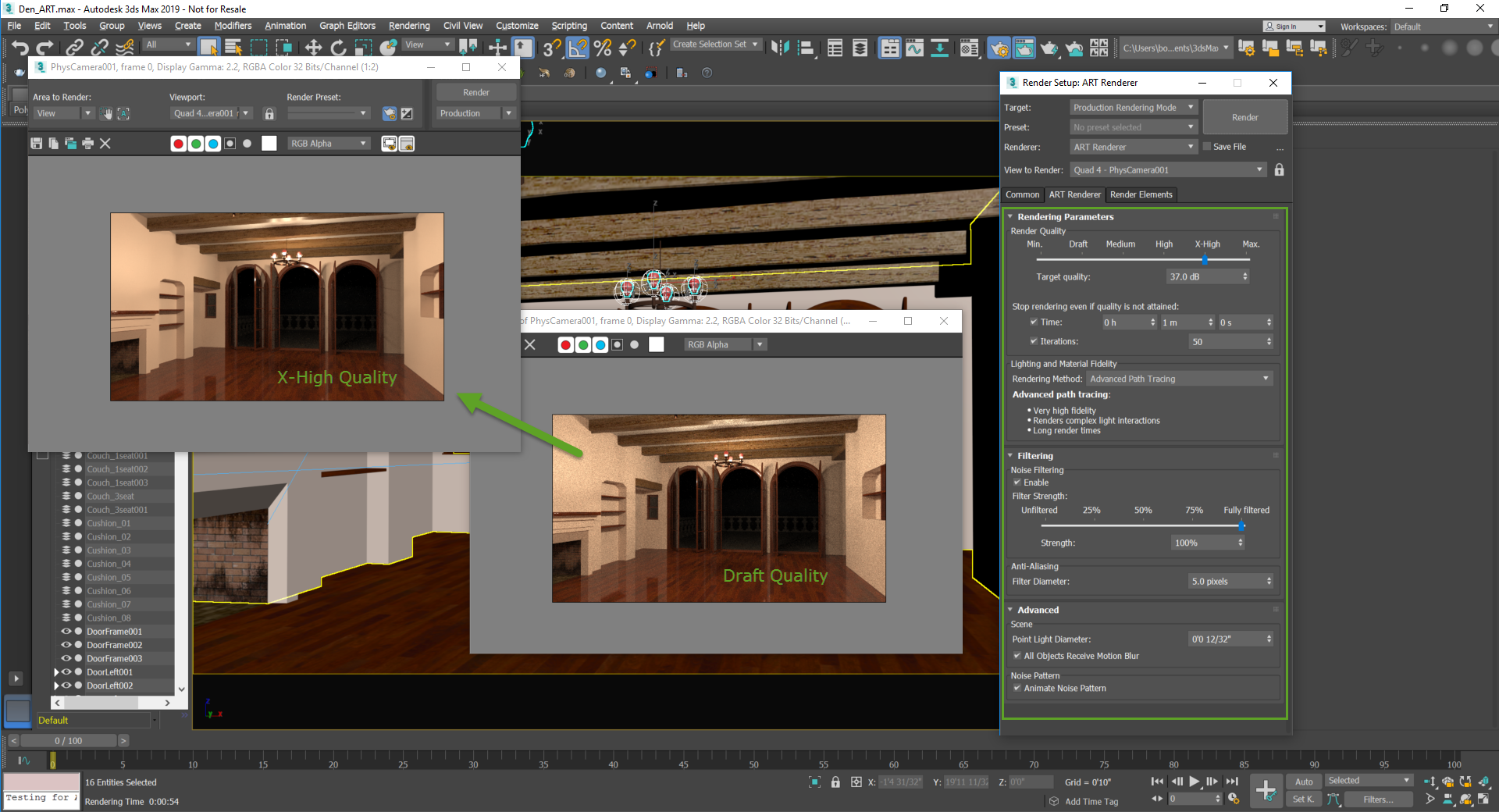 How to reduce noise using the ART renderer in 3ds Max | 3ds Max | Autodesk Knowledge Network