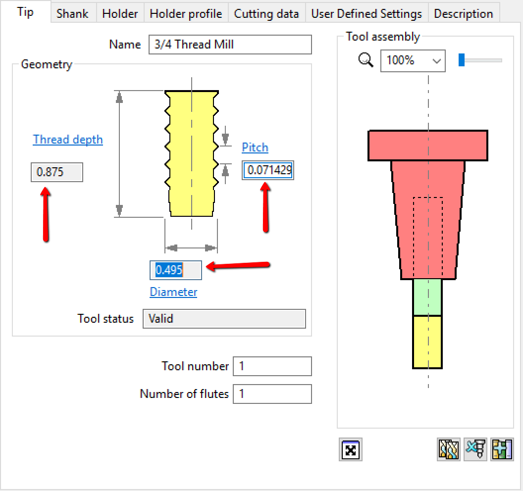 PowerMill에서 나사 밀링 툴패스를 생성하는 방법