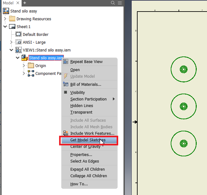 38 Sample Inventor sketch in assembly doesnt show in drawing for Beginner