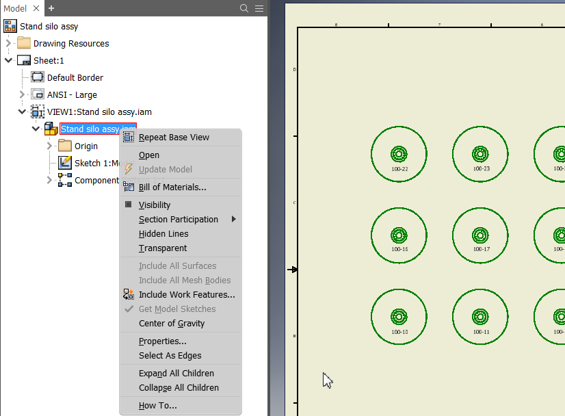 Labeling And Extruding Identical Parts In An Assembly To Show In A Drawing File In Inventor Inventor 2019 Autodesk Knowledge Network