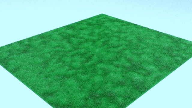 Hair modifier Grass look in 3ds Max
