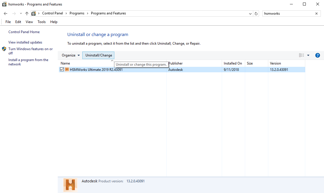 How to do a clean uninstall of Autodesk HSMWorks