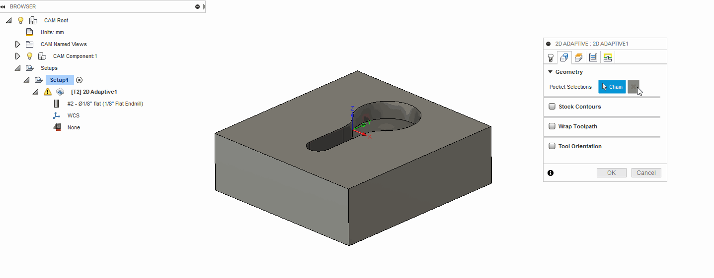 Empty Toolpath" and "No Passes to Link" in 360