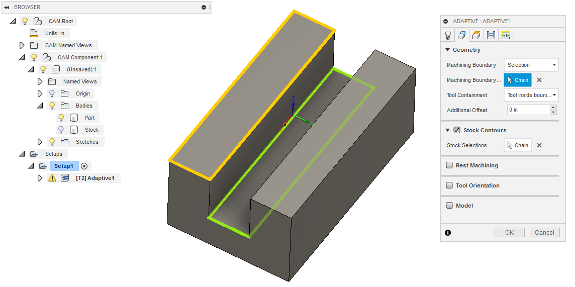 Empty Toolpath" and "No Passes to Link" in 360