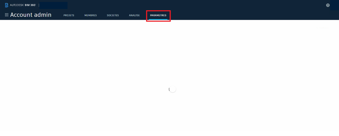 Unable to access the Settings tab from the BIM 360 Account Admin page