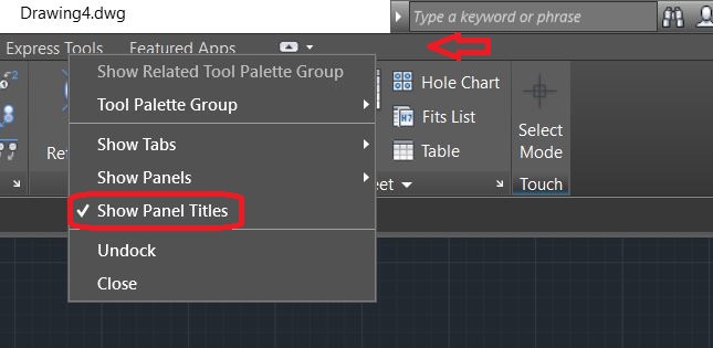 How To Get Ribbon Back In Autocad