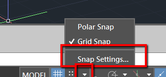 Autocad turn off snap to grid