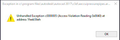 AutoCAD Civil 3D 2017 Is Crashing With Error Messages ...