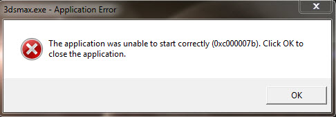 Error: 3ds "The application was unable to start correctly" | 3ds Max | Knowledge Network