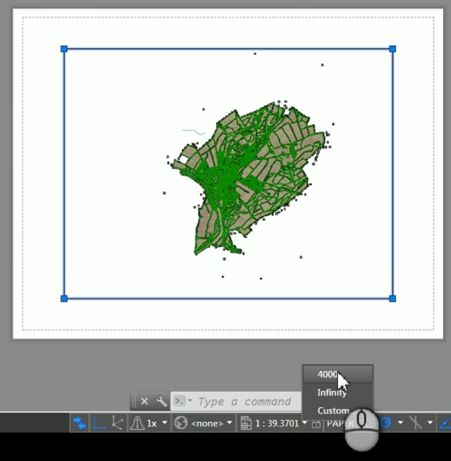 Zooming In The Layout Isn't Possible In AutoCAD Map 3D