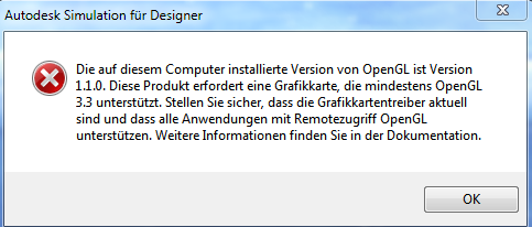 Moldflow: Synergy returns an OpenGL error message on an updated NVIDIA ...