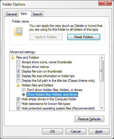 How-To Configure Windows 7 to Show File Extensions