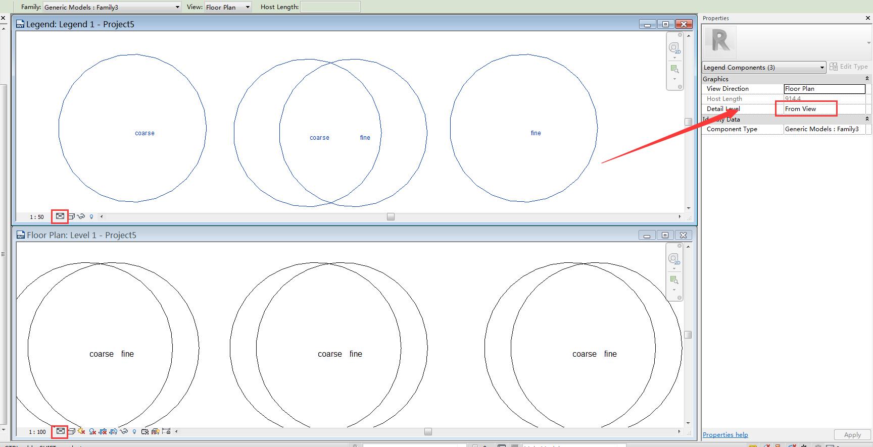 Revit Annotation nested families cannot update the detail level in the ...