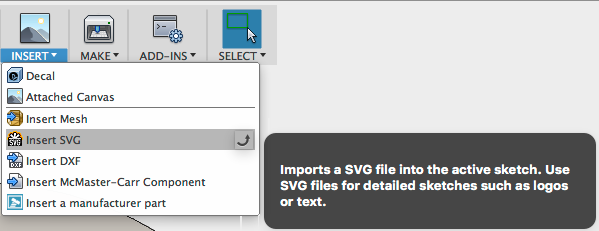 How To Insert And Engrave An Svg Files In Fusion 360