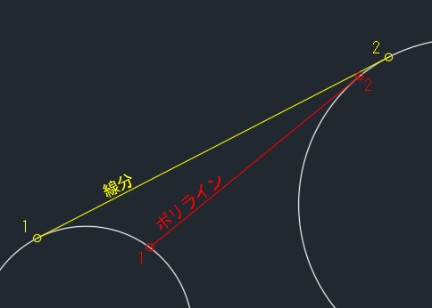 2 つの円 もしくは 円弧 間に接線を引く場合 Pline ポリライン コマンドで Line 線分 コマンドと同じ作図が Autocad で出来ない Autocad 19 Autodesk Knowledge Network