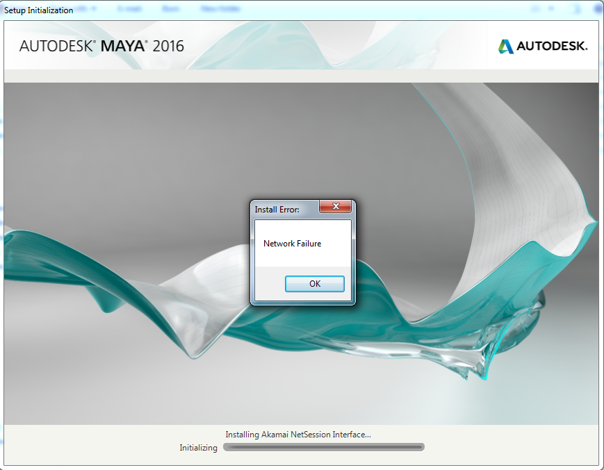 "Network Failure" Installing An Autodesk Software