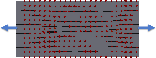 The direction of the vector arrows for the principal stress are wrong ...