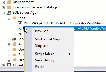 Vault - How to stop and start the Merge/Distribution Agent on the SQL ...