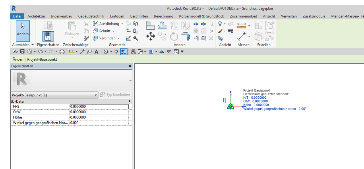 Position difference of Project Base Point in several Revit project ...