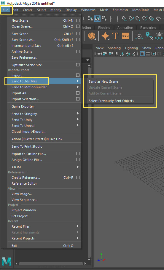 Transfering 3ds Max Scenes To Maya 3ds Max Autodesk Knowledge Network