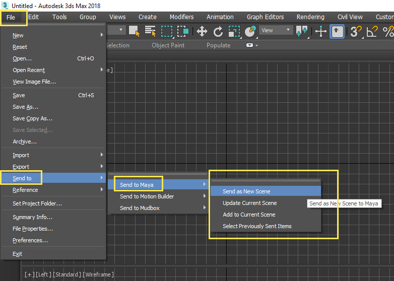 Transfering 3ds Max Scenes To Maya 3ds Max Autodesk Knowledge Network