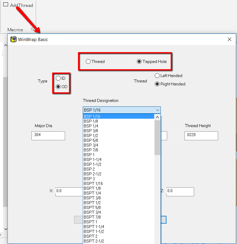 Unable to add a userdefined thread in the list of Standard Thread in
