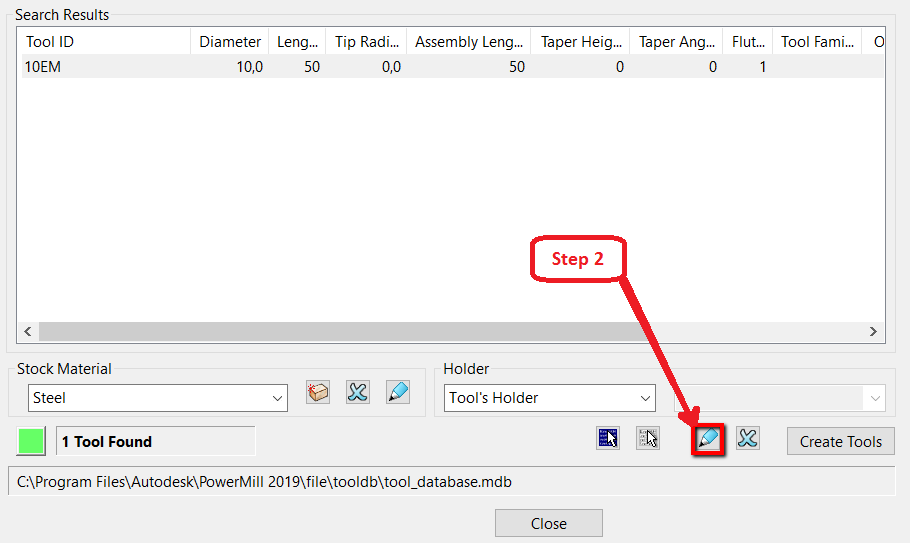 How to create and apply tool tags and connections in PowerMill
