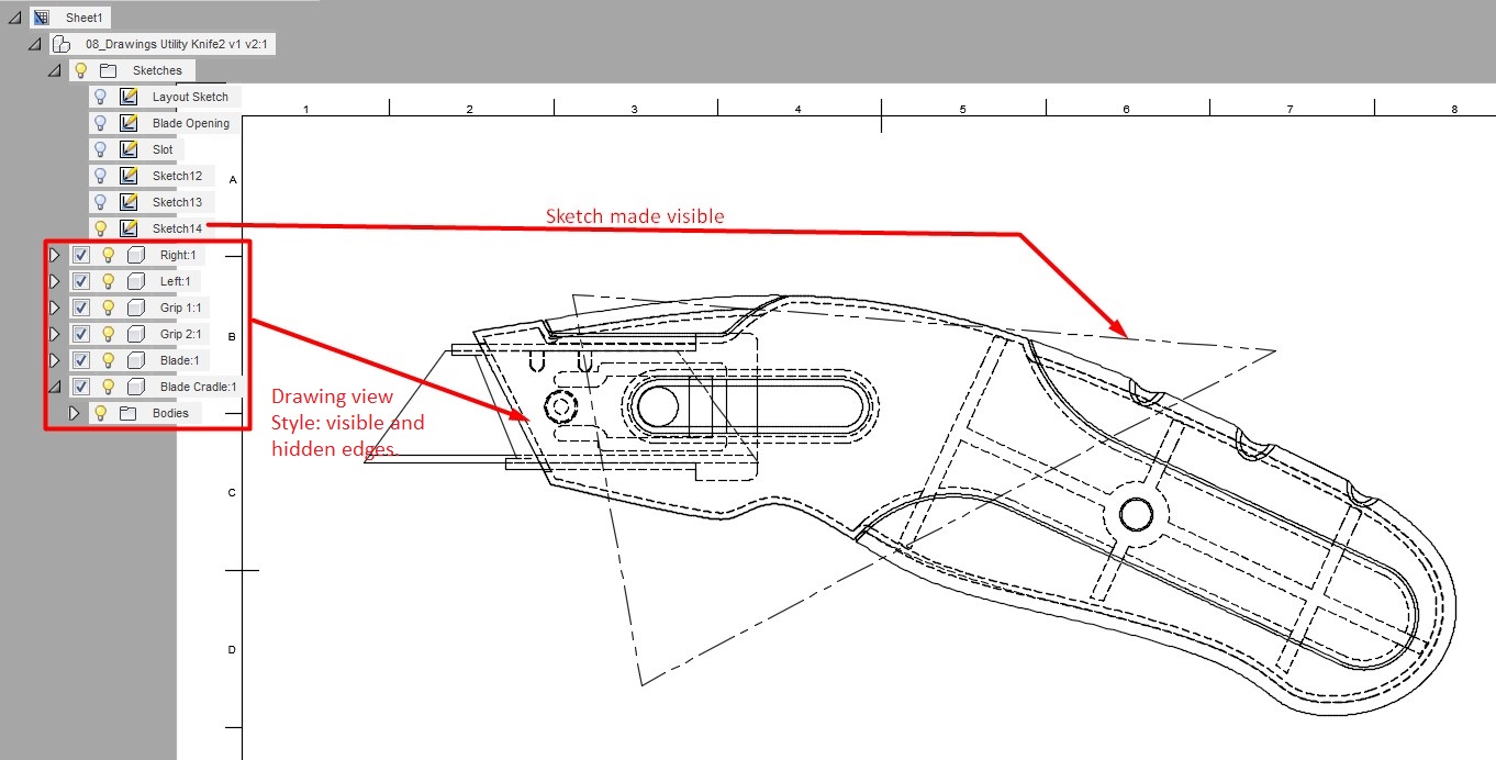 Fusion 360図面では 点線を実線に変更できません Fusion 360 Autodesk Knowledge Network