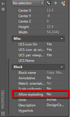 Block cannot be exploded in AutoCAD or AutoCAD LT
