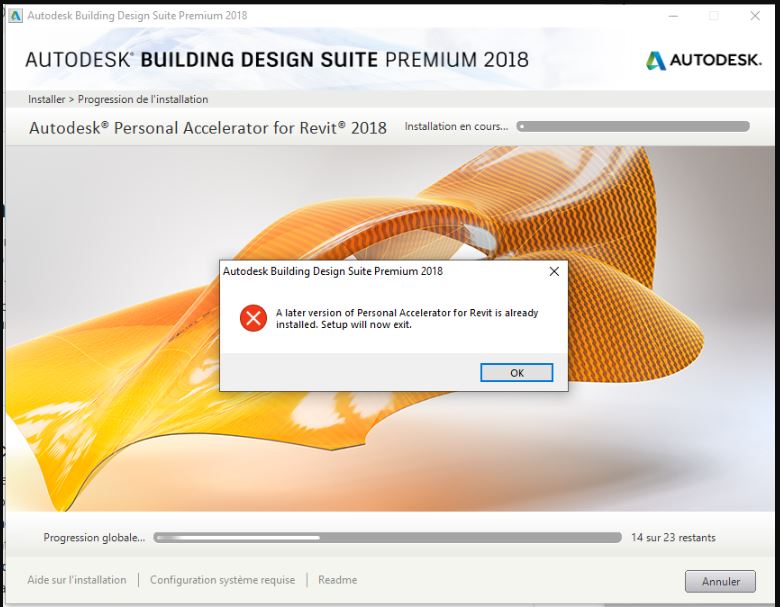 “A later version of Personal Accelerator for Revit is already installed