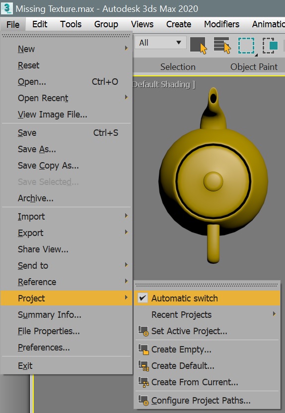 Missing External Files" appears when opening, merging or rendering 3ds Max