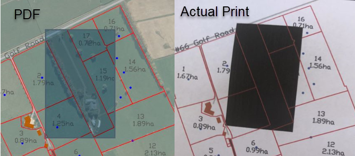 Solid hatches with transparency print as all black when sending  AutoCAD-generated PDFs to physical (paper) printer