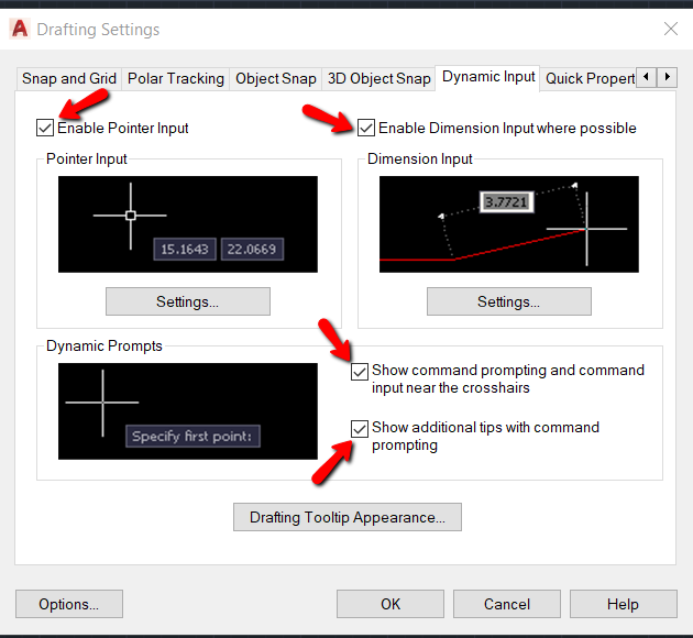 Cómo activar o desactivar la entrada dinámica en AutoCAD | AutoCAD | Autodesk Knowledge Network