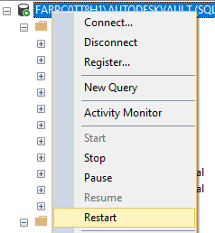 Como alterar as credenciais &ldquo;sa&rdquo; do SQL para o servidor do Vault