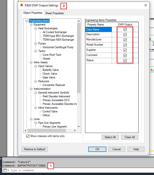 When publishing a DWF file from AutoCAD Plant 3D the P&ID info is not ...